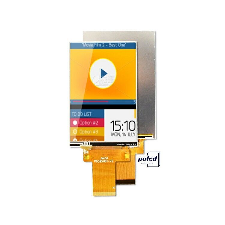 Polcd Custom 3.95 inch 320x480 Ips Tft Lcd RGB giao diện Liquid Crystal Display Module với cảm ứng