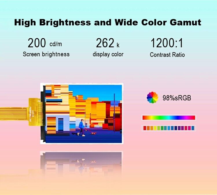 Polcd 2,8 inch TFT 240 * 320 Màn hình màu nhỏ JD9853 Động cơ IC Spi giao diện IPS TFT màn hình LCD