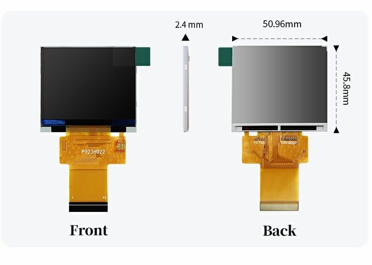 2.31 inch 320x240 Lcd Display RGB 18 Bit giao diện 35.06mm IPS Square Screen