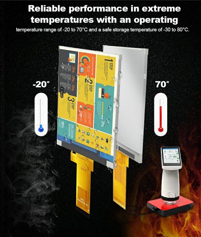 Polcd 4 inch màn hình LCD 480 * RGB * 800 Hiển thị dọc -20 ~ 70 chiều rộng vận hành Temp mô-đun LCD công nghiệp