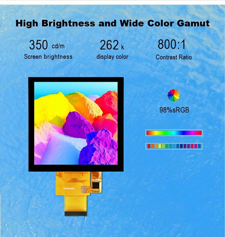 Polcd 4 inch LCD Panel 480*480 IPS LCD Display Độ sáng cao RGB Interface TFT LCD Module