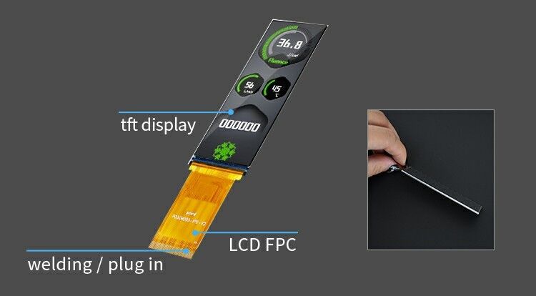 Polcd Màn hình TFT-LCD nhỏ 3.0 Inch 268 * 800 RGB Interface Industrial IPS All View Angle Lcd Module