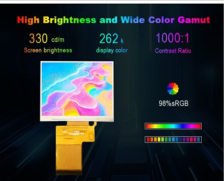 Polcd 3.5 Inch TFT LCD Display 320x240 SPI RGB Interface và Colorful Square Screen LCD Modules