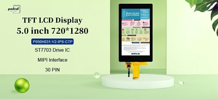 Polcd 5 inch Industrial Touch LCD IPS góc nhìn rộng ST7703 ic 5 inch 720x1280 TFT LCD Panel
