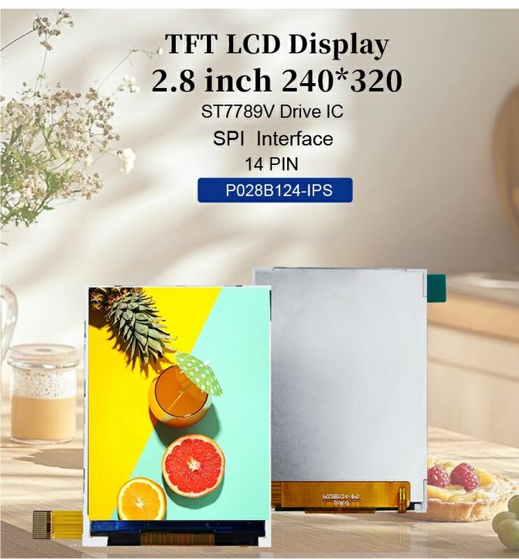Polcd 2.8 inch LCD Module 240x320 ST7789V SPI Giao diện 14 pin 2.8 TFT Display màn hình LCD