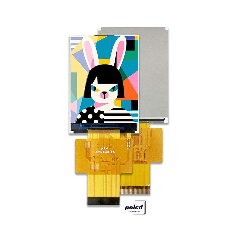 Polcd 2.4 Inch MCU Interface TFT Display Driver IC ST7789V2 240x320 Độ phân giải 2.4 inch TFT LCD Modules