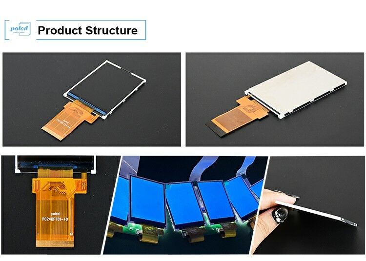 Màn hình LCD đủ màu Polcd Transflective 2,4 inch TFT SPI MCU 20 pin Qvga 240x320 TFT LCD