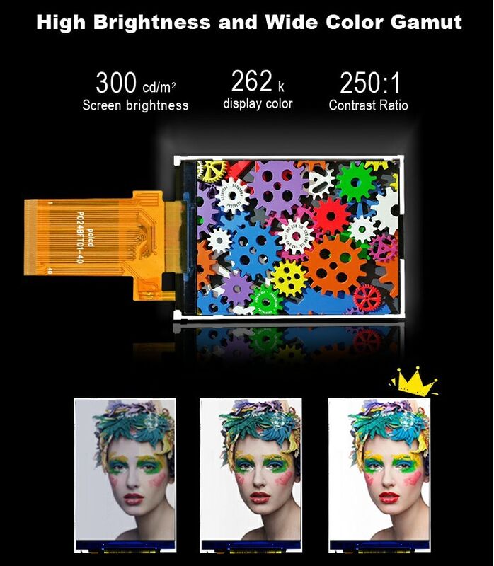 Màn hình LCD đủ màu Polcd Transflective 2,4 inch TFT SPI MCU 20 pin Qvga 240x320 TFT LCD