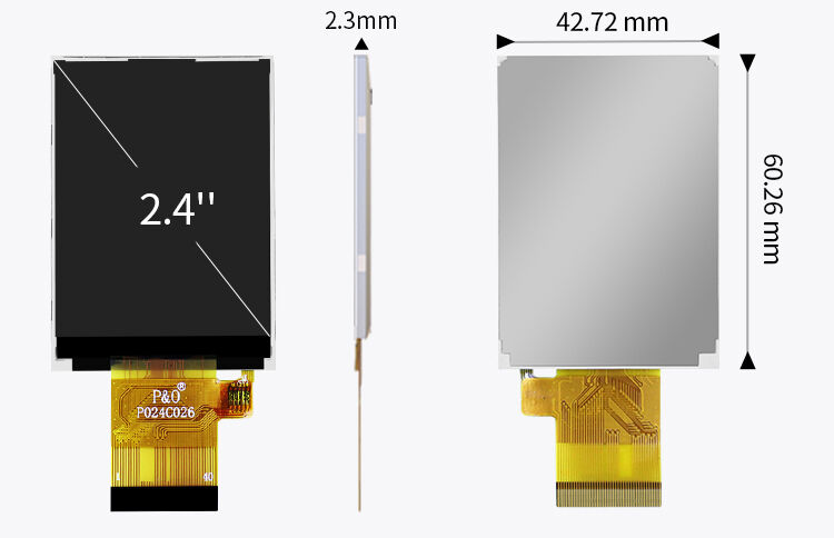 Polcd 320 Nit 2.4 Inch LCD Tft Display ST7789V 240x320 Độ phân giải Lcm Screen