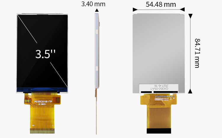 Polcd 300 Nit 3,5 Inch Capacitive Touch Screen ILI9488 Touch Screen Tft LCD