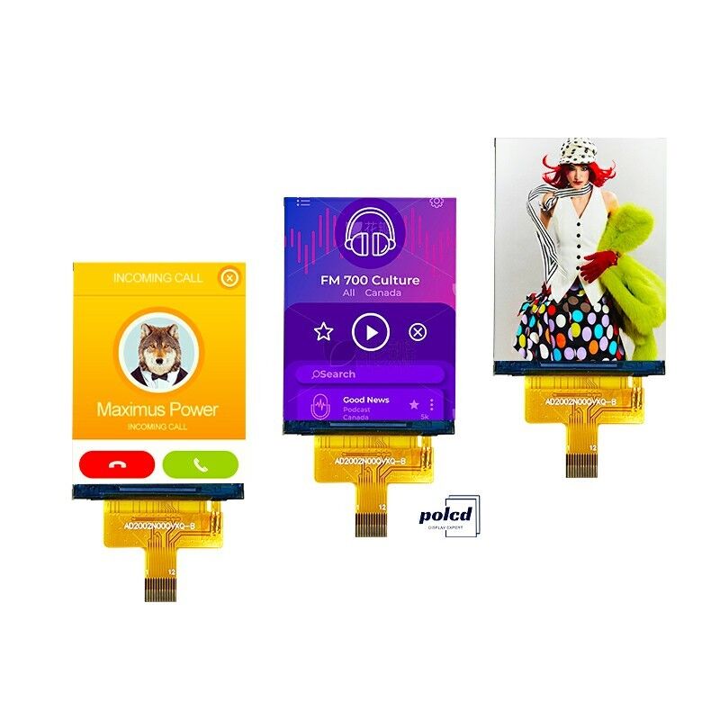 Polcd 240*320 2' màu LCD độ sáng cao giao diện SPI IPS TFT màn hình LCD ma trận hoạt động