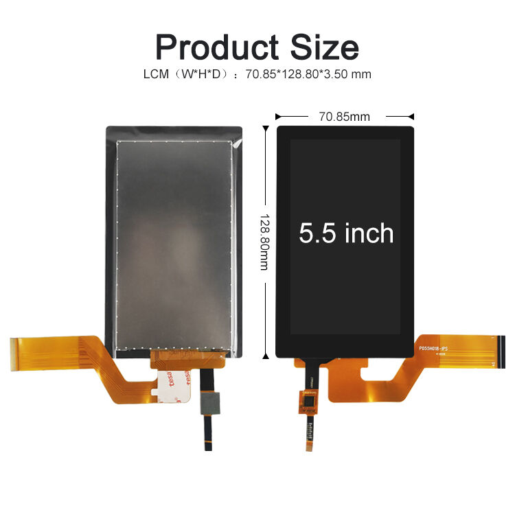 Polcd 5.5 inch TFT Module 750x1080 Độ phân giải màn hình màn hình cảm ứng MIPI Giao diện 40 chân IPS View Angle TFT LCD Display