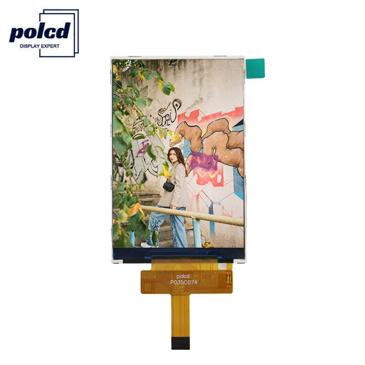 Polcd High Brightness 3.5 Inch TFT LCD Display Module SPI Interface Colorful Resolution 320x480 LCD