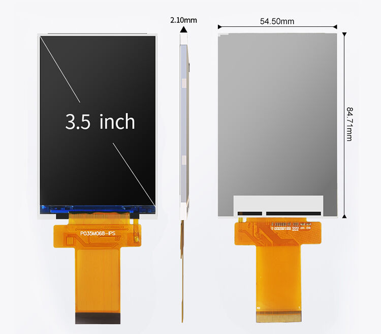 Polcd 3.5 Inch TFT LCD Display 320 * 480 IPS Full View LCD Display Screen Modules cho đồng hồ báo thức