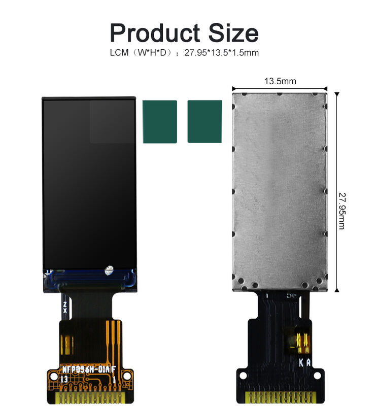 Polcd 0,96 Inch LCD Supplier 80 * 160 SPI Giao diện với góc nhìn IPS Custom FPC TFT Display Module
