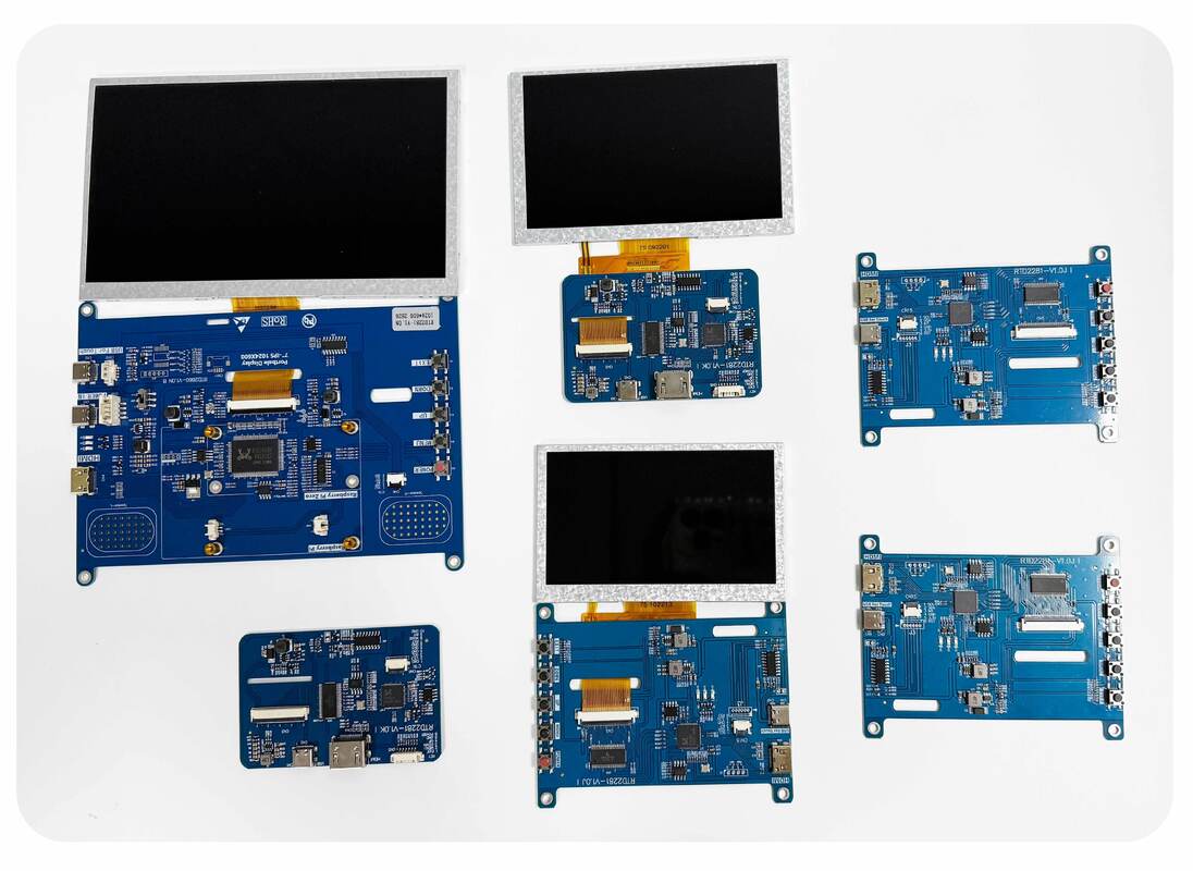 Polcd Độ sáng cao 7 Inch 1024x600 RGB LCD Drive Board RTD2281 với loa âm thanh cho màn hình ngoài trời công nghiệp