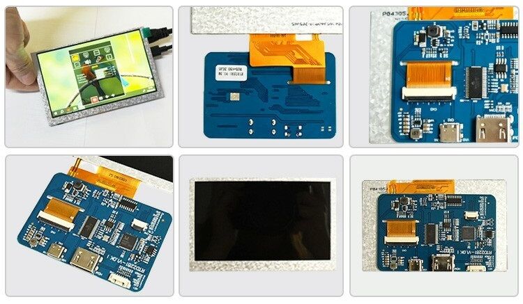 Mô-đun hiển thị LCD 5 inch cấp công nghiệp Polcd 4.3 Bảng điều khiển giao diện H-DM-I độ phân giải 800x480
