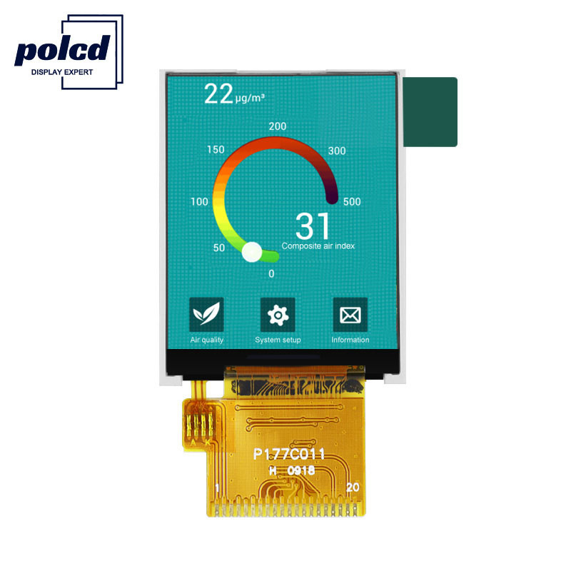 Màn hình LCD Polcd 1,77 inch Tft 128 * 160 màu 262K Rgb Thường có màu đen
