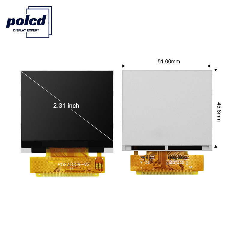 Polcd ILI9342C 2.31 inch Lcd 8080 MCU Màn hình LCD 16 bit 320x240 300 Nit