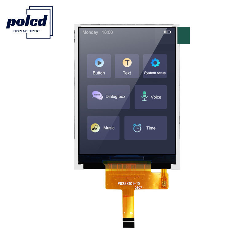 Màn hình LCD Polcd RoHS 2,8 inch Màn hình LCD độ sáng cao 300cd / M