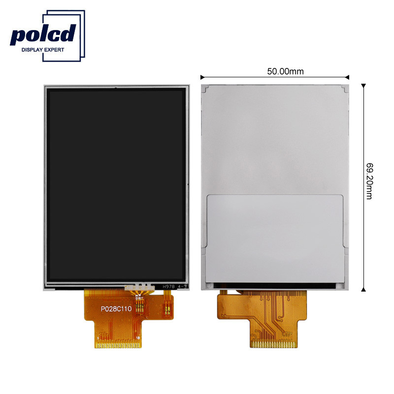 Polcd 4 Dây SPI 2.8 Mô-đun LCD Màn hình cảm ứng điện trở RoHS 240X320 TFT
