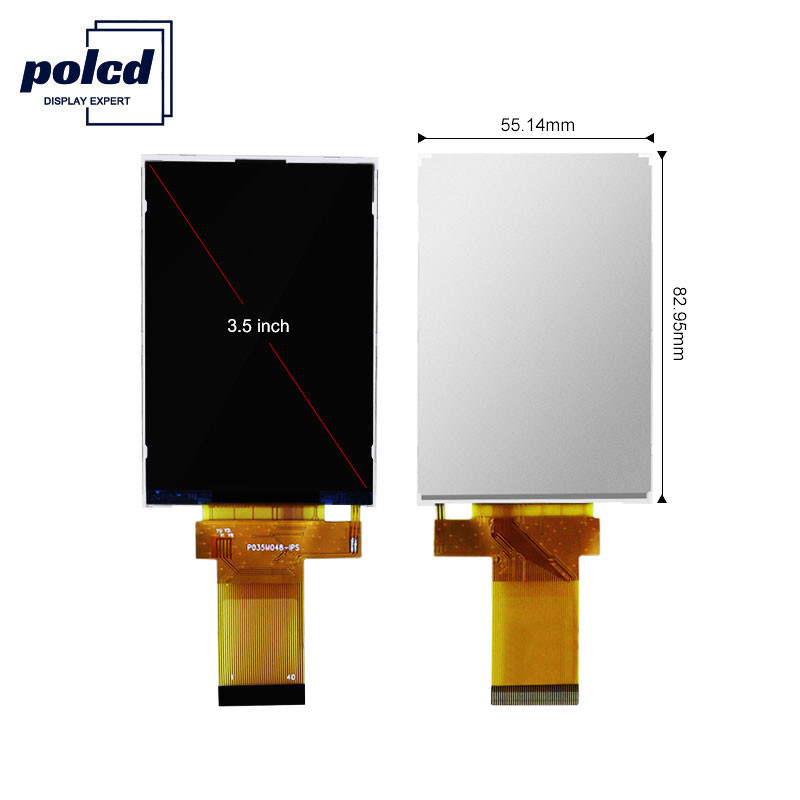 Polcd 350 Nit 800X480 Màn hình Ips 5 inch Màn hình 18 BIT RGB Ips Tft 153 * 153 Um