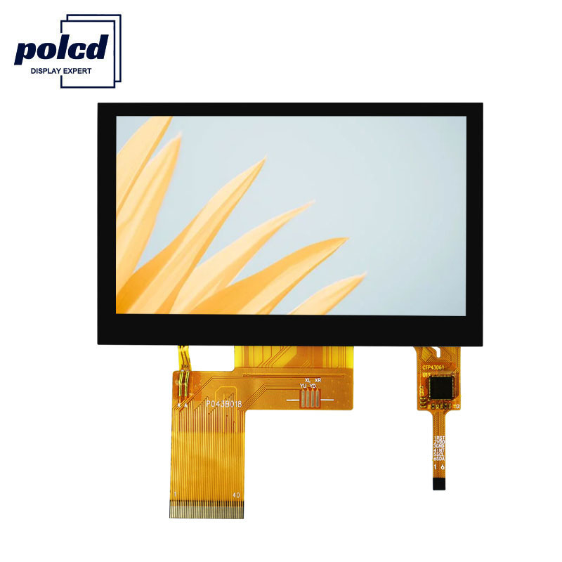 Polcd Pixel 800x480 Tft Cảm ứng điện dung RGB 24 Bit 4.3 Màn hình cảm ứng Tft Lcd