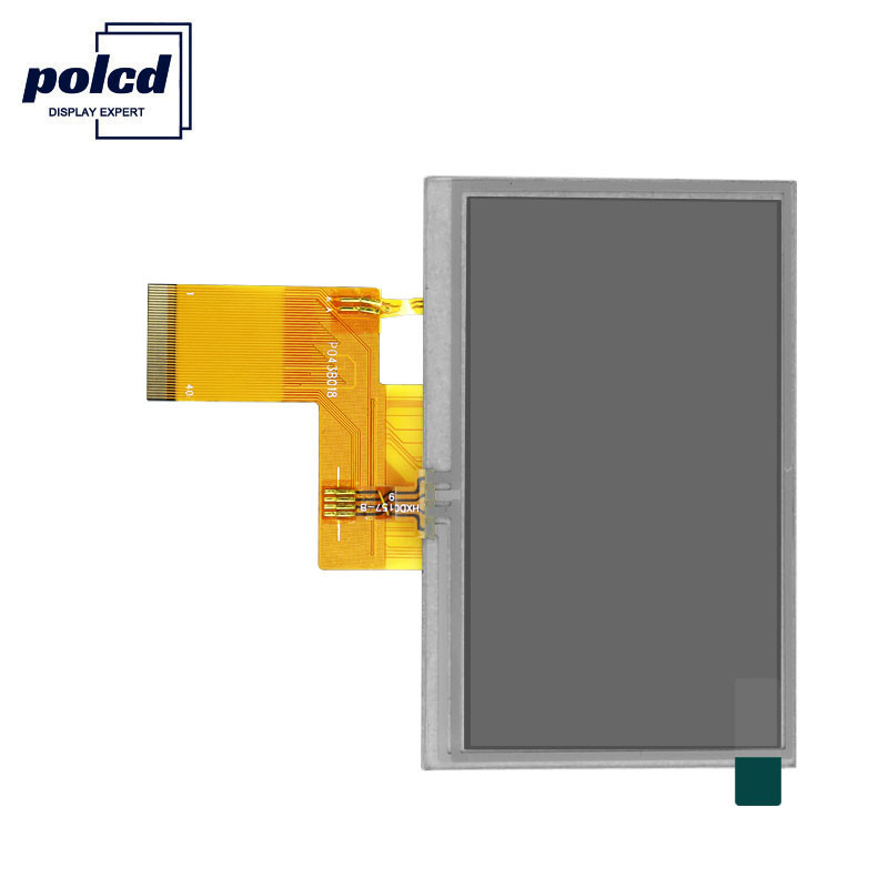 Độ sáng Polcd 300 Màn hình LCD Tft 4,3 inch Màn hình cảm ứng điện trở TFT 800X480