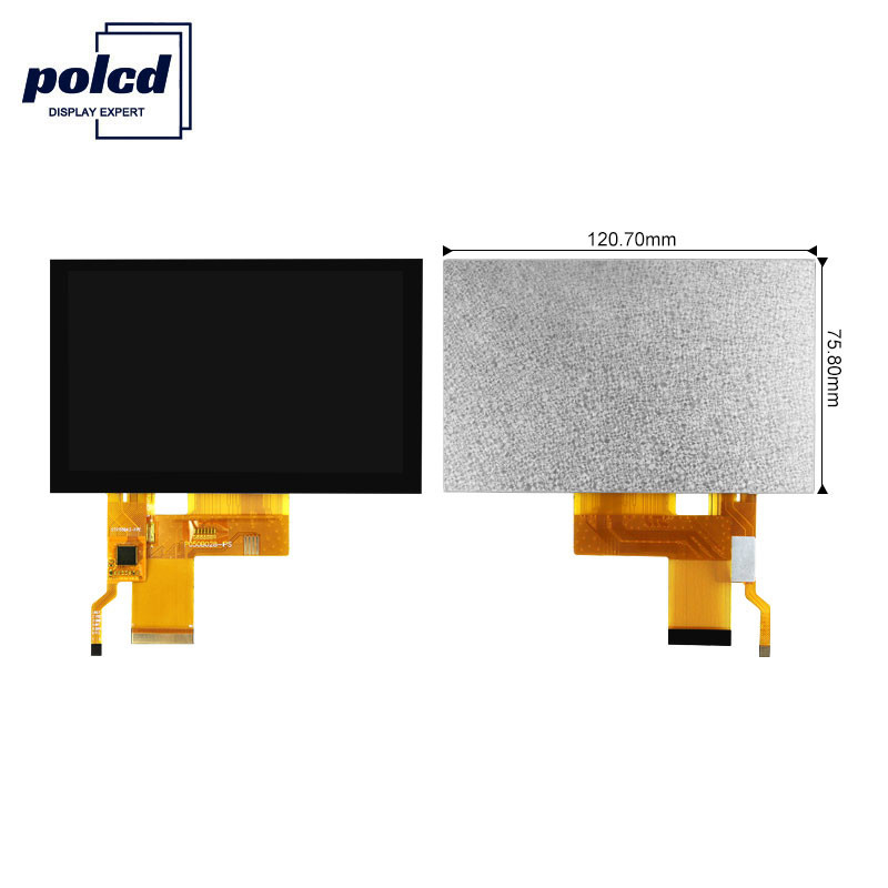 Polcd 300 Nit IPS TFT LCD Màn hình LCD RGB 24 bit 5 inch cho Pc ISO9001