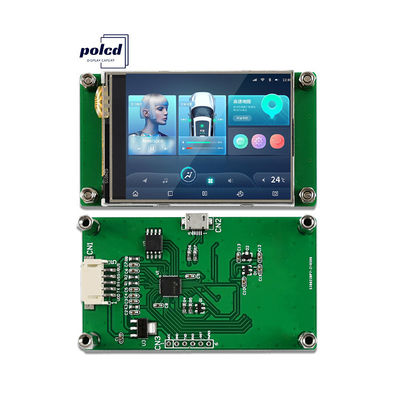 Polcd 2.4 Inch Tft Lcd Module 240 * 320 Hmi Uart Port Smart Lcd Display màn hình cảm ứng kháng công nghiệp