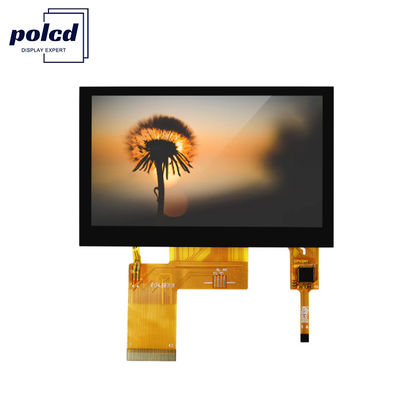 Polcd ST7262E43 Màn hình LCD Tft 4,3 inch Bảng điều khiển cảm ứng LCD 280 Nit 800X480