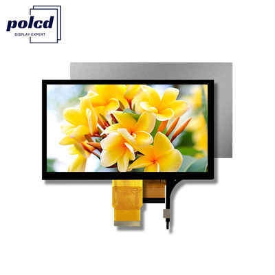 Polcd 7 inch Module LCD kích thước trung bình 800 * 480 Hiệu độ sáng cao Capacitive Touch TFT Display