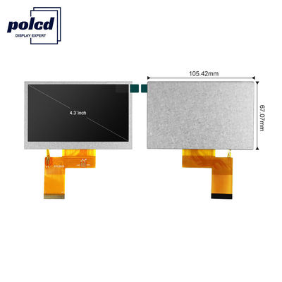 Polcd ST7262E43 Màn hình cảm ứng điện dung 4,3 inch 40 Pin Lcd 800x480 300 Nit