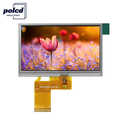 Polcd ILI6485 480x272 Màn hình LCD Tft Màn hình cảm ứng điện trở TFT 4,3 inch 40 Pin