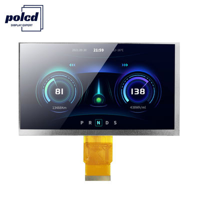 Polcd ISO9001 300 Nits Màn hình LCD cảm ứng 7 inch Tft Lcd RGB 24 Bit 800x480