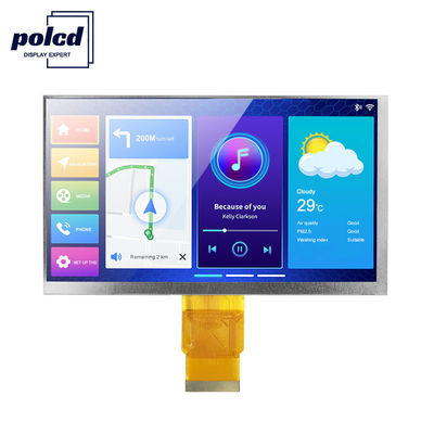 Polcd 300cd/M 7 Inch 800x480 RGB 24 Bit Màn hình LCD độ sáng cao Công nghiệp
